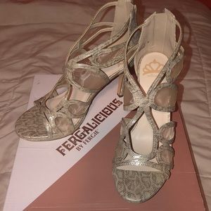 Fergalicious Women’s Snakeskin Heels